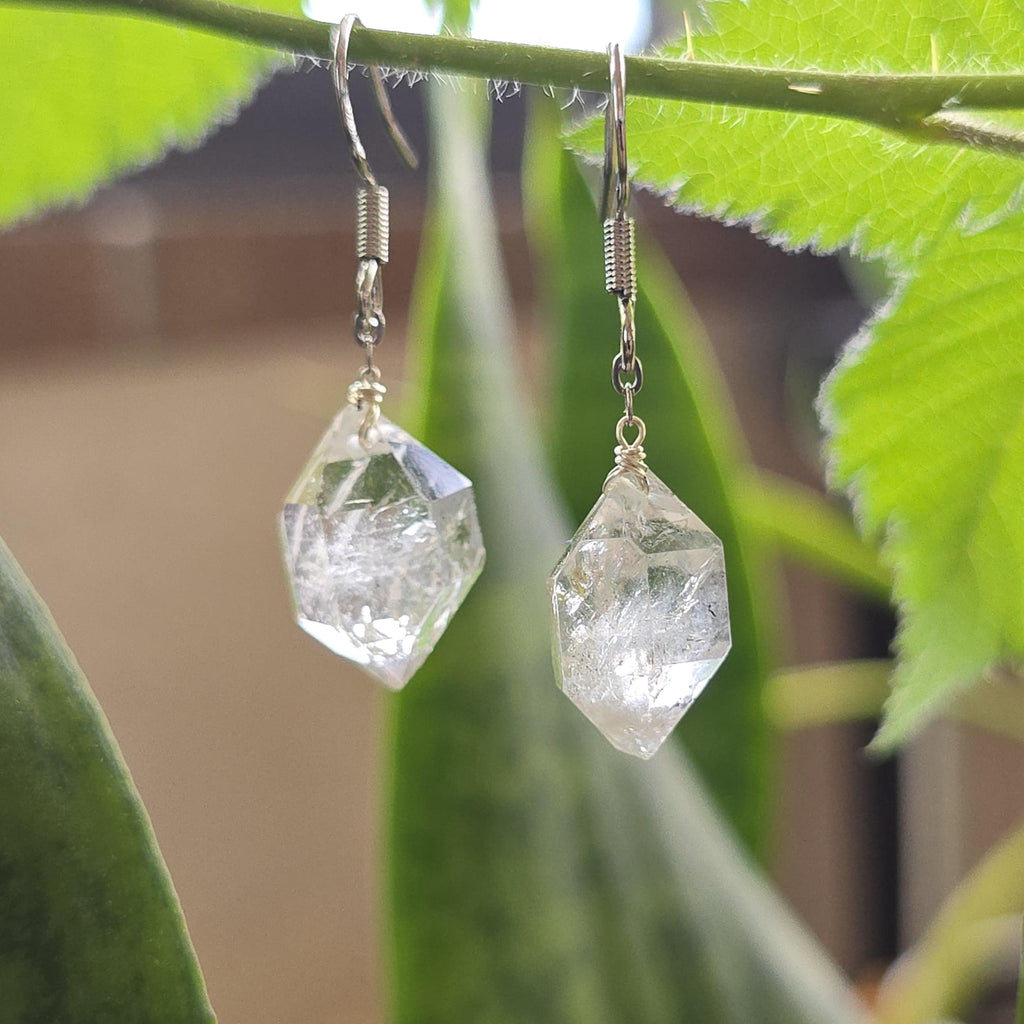 Herkimer Diamond Dangle Earrings