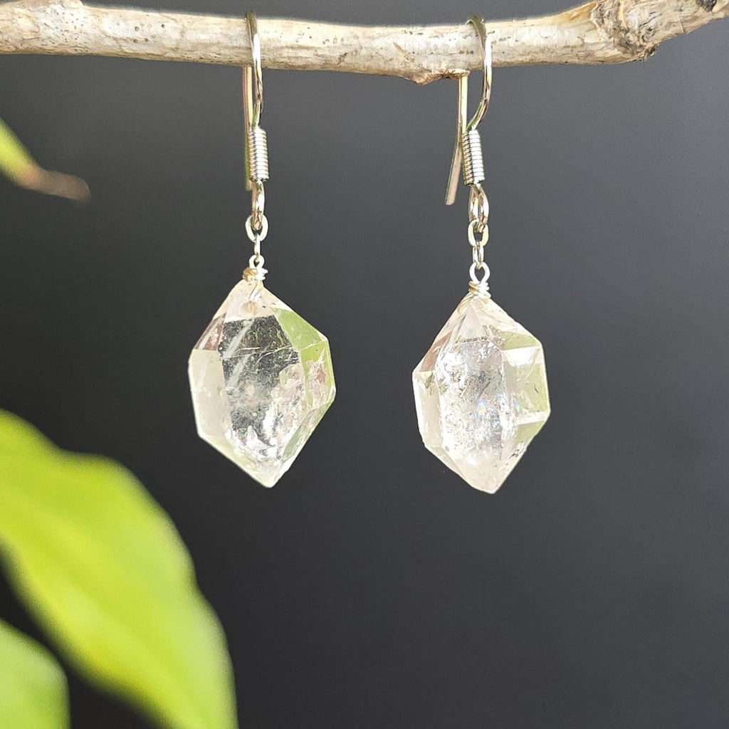 Herkimer Diamond Dangle Earrings