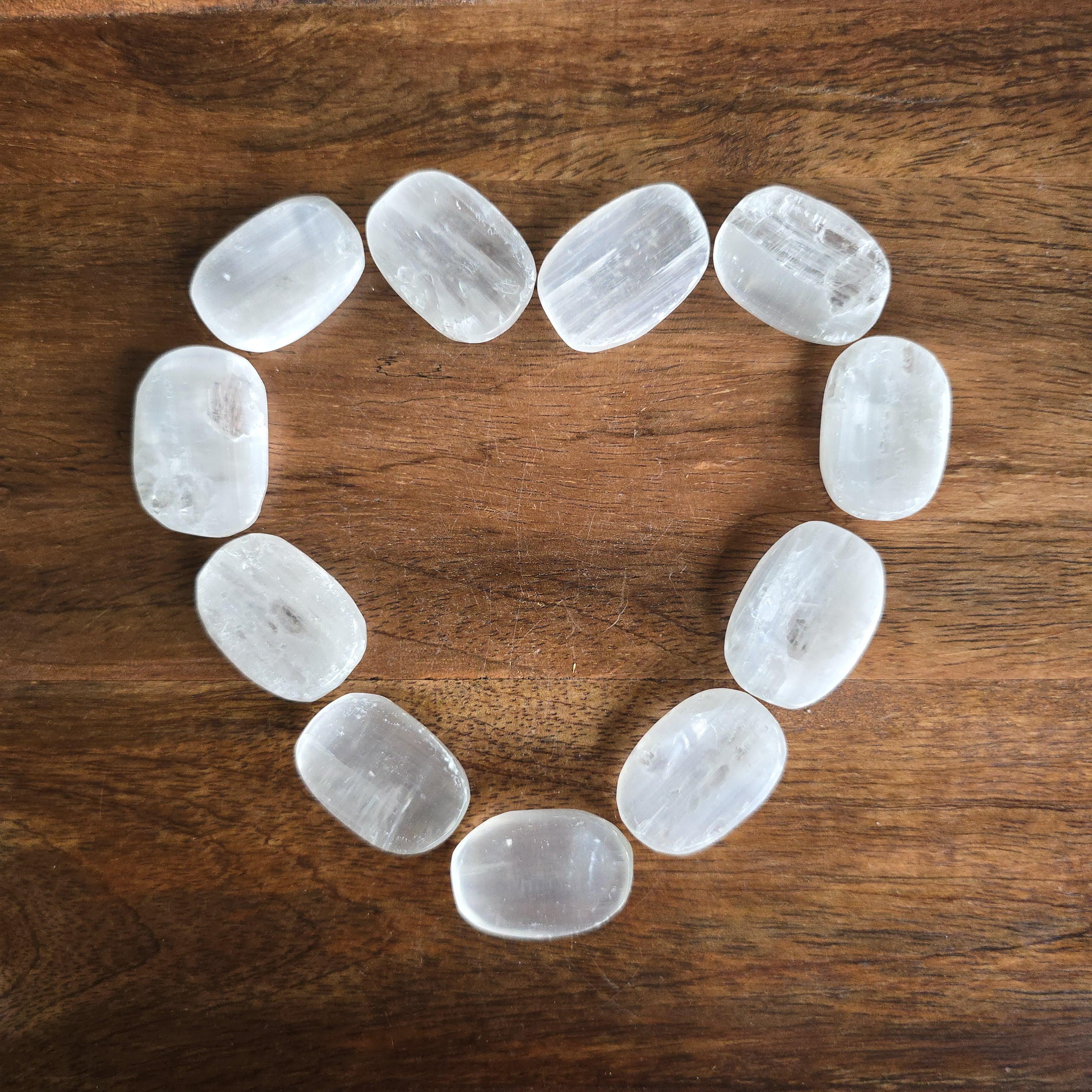 Selenite Worry Stone