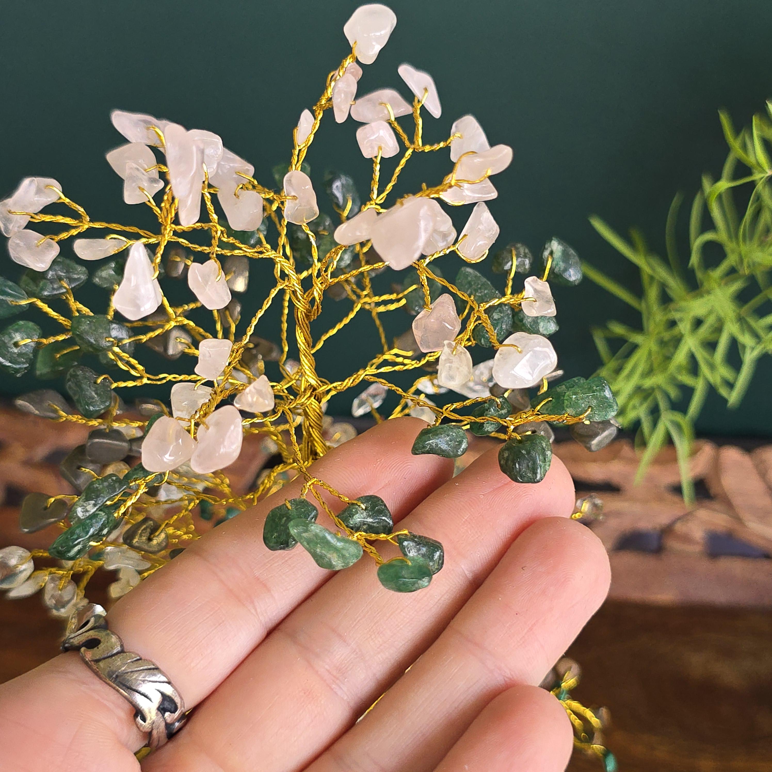 Abundance & Wealth Crystal Tree with Selenite Base