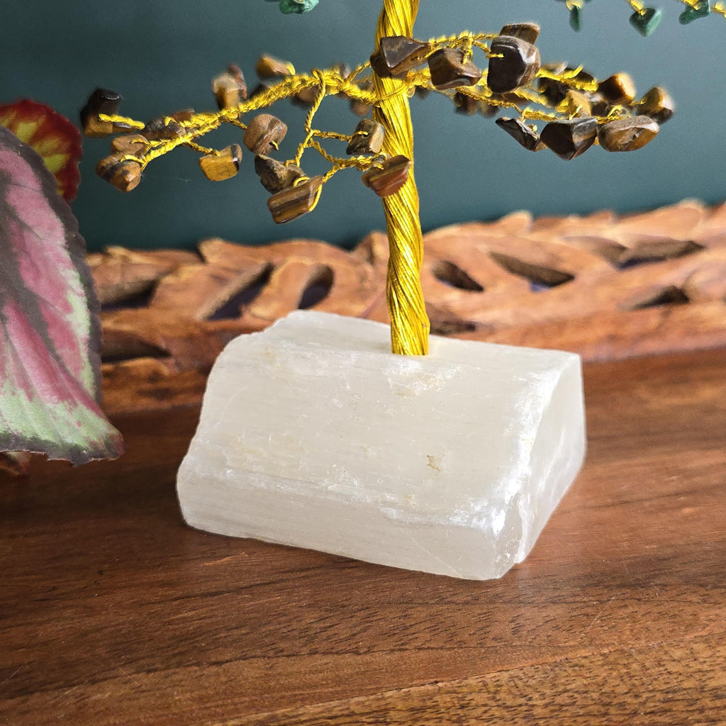 Abundance & Wealth Crystal Tree with Selenite Base
