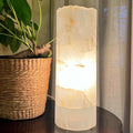 Onyx Table Lamp - 12 Inch Natural Cylinder Lamp from Mexico