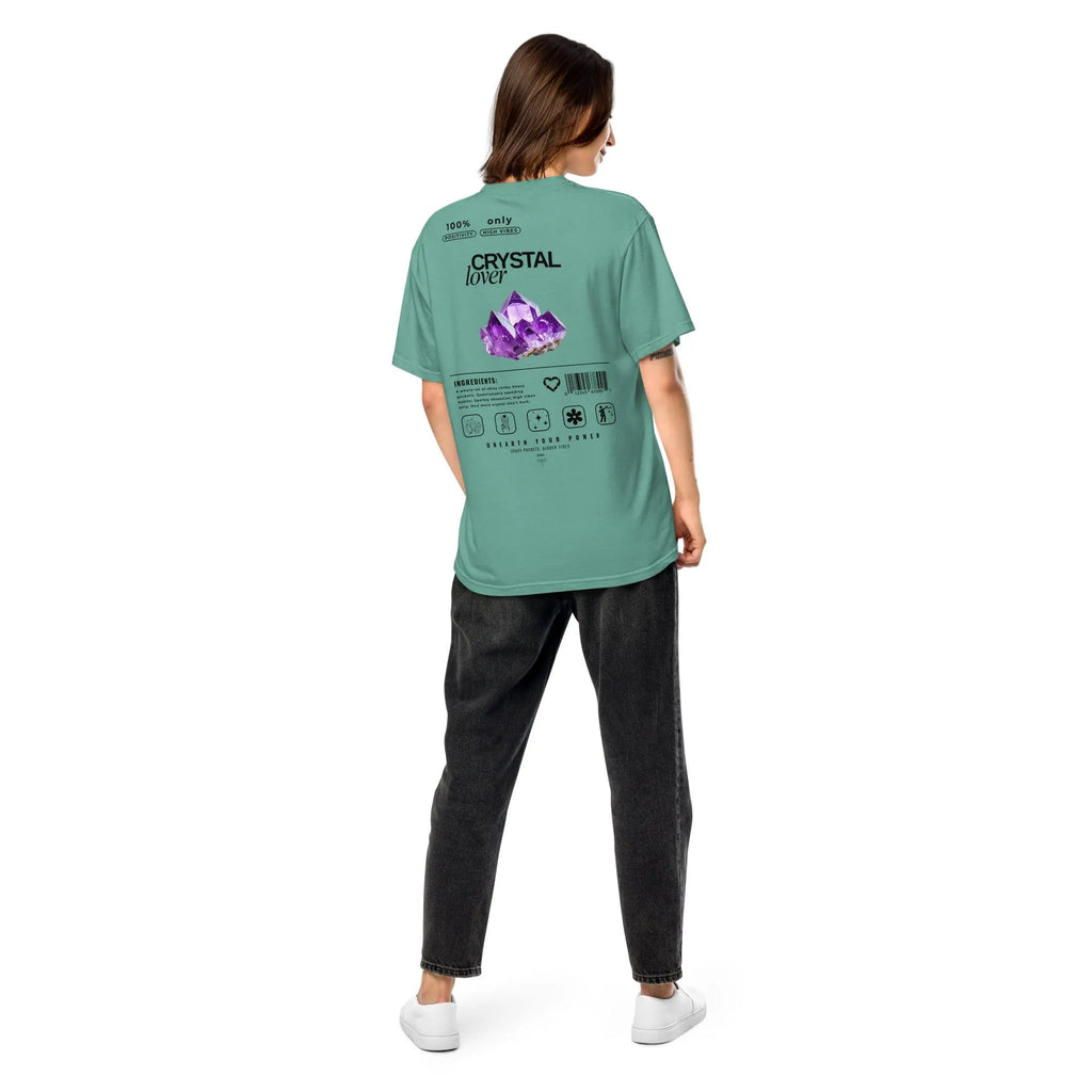 Crystal Lover T-Shirt - Amethyst Crystal - Funny Infographic Tee - Comfort Colors