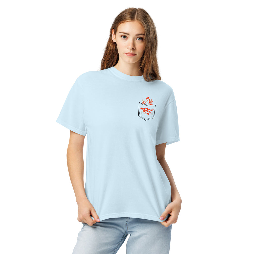 Heavy Pockets Crystal Club Comfort Colors T-Shirt - Funny Retro Crystal Lover Unisex Tee