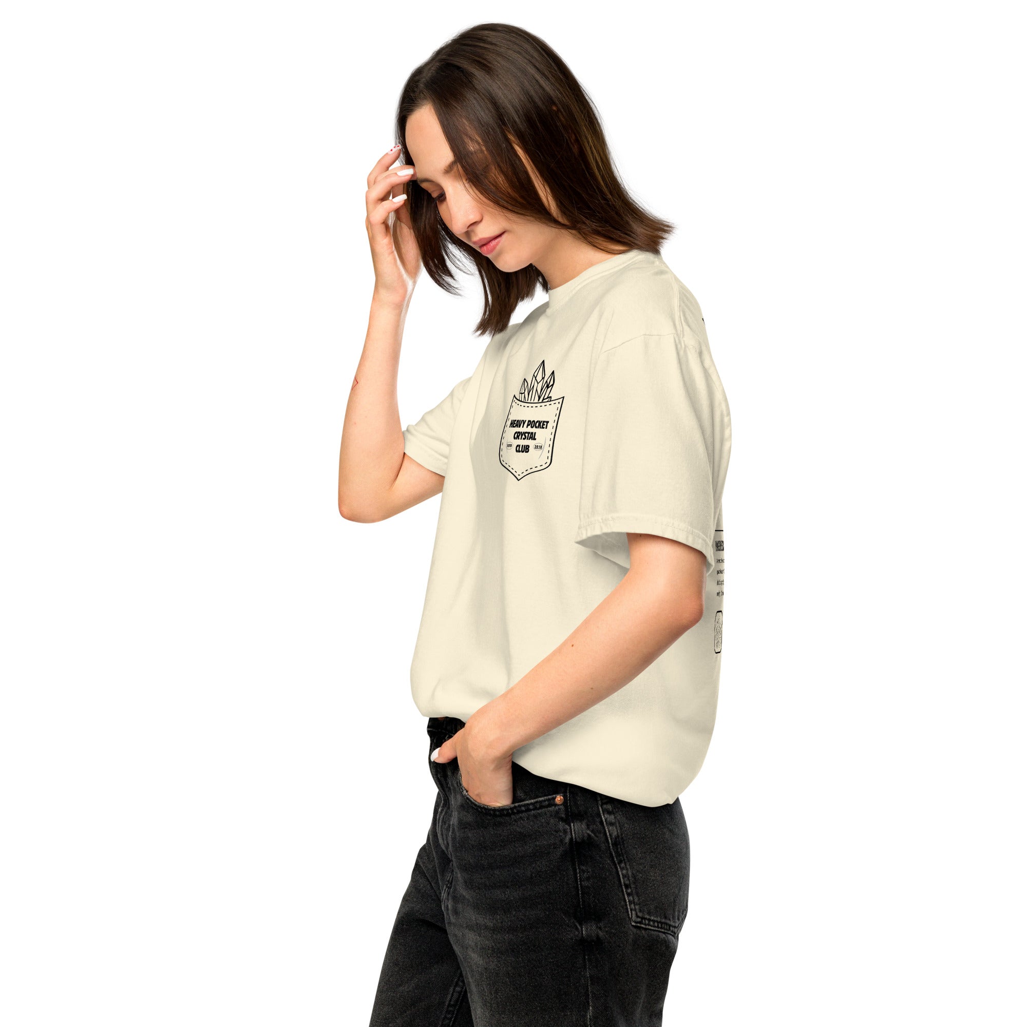 Crystal Lover T-Shirt -Clear Quartz Crystal - Funny Infographic Tee - Comfort Colors