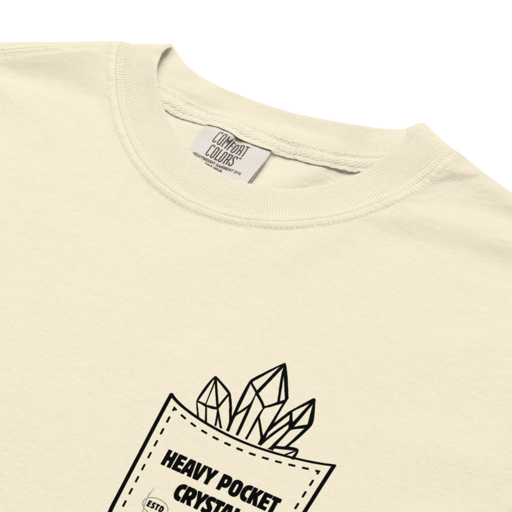 Crystal Lover T-Shirt - Rose Quartz Crystal - Funny Infographic Tee - Comfort Colors