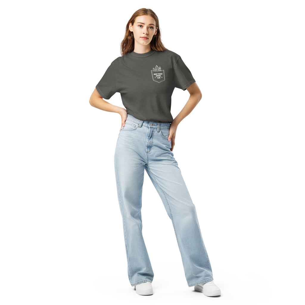 Crystal Lover T-Shirt - Crystal Cluster Sketch - Funny Infographic Tee - Comfort Colors