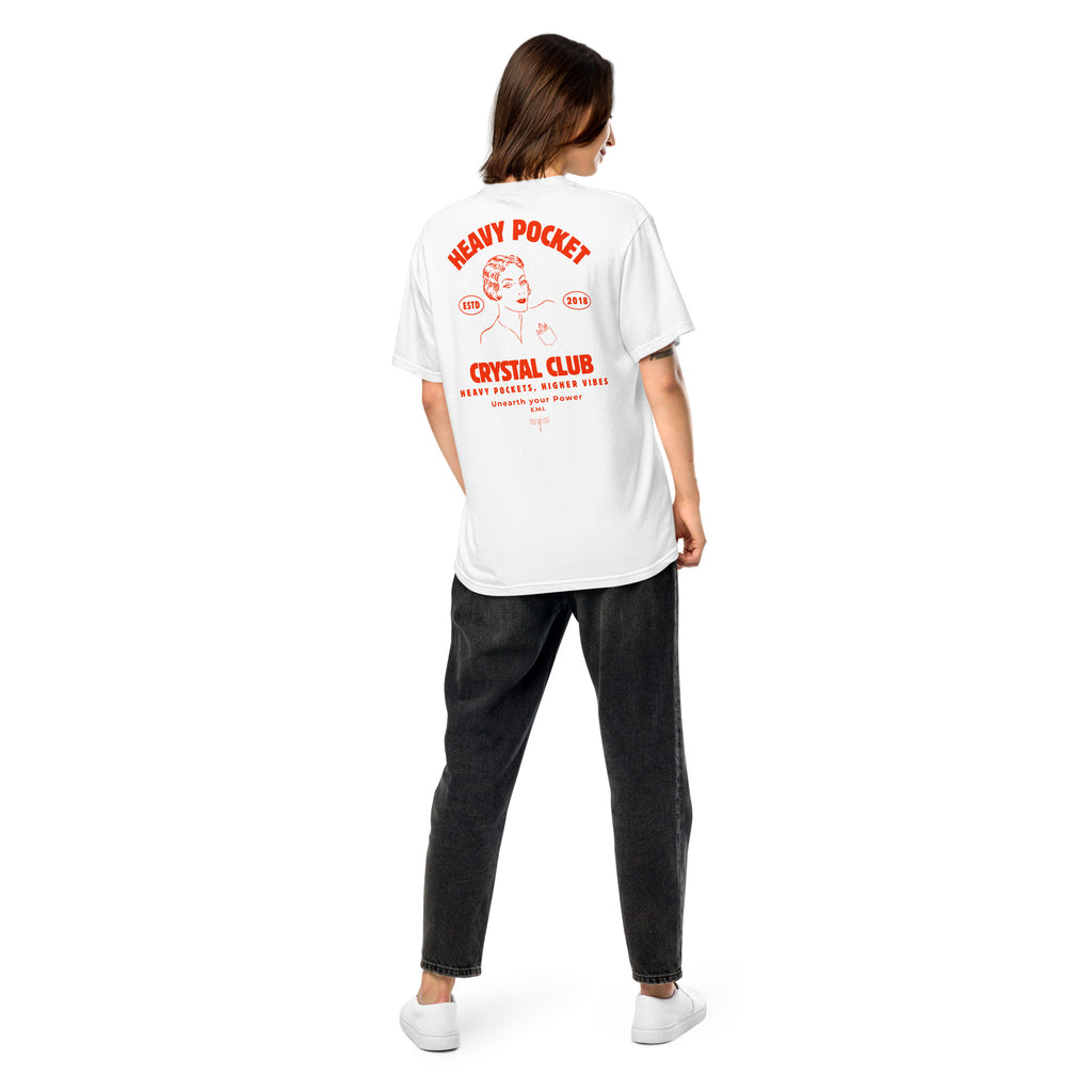 Heavy Pockets Crystal Club Comfort Colors T-Shirt - Funny Retro Crystal Lover Unisex Tee