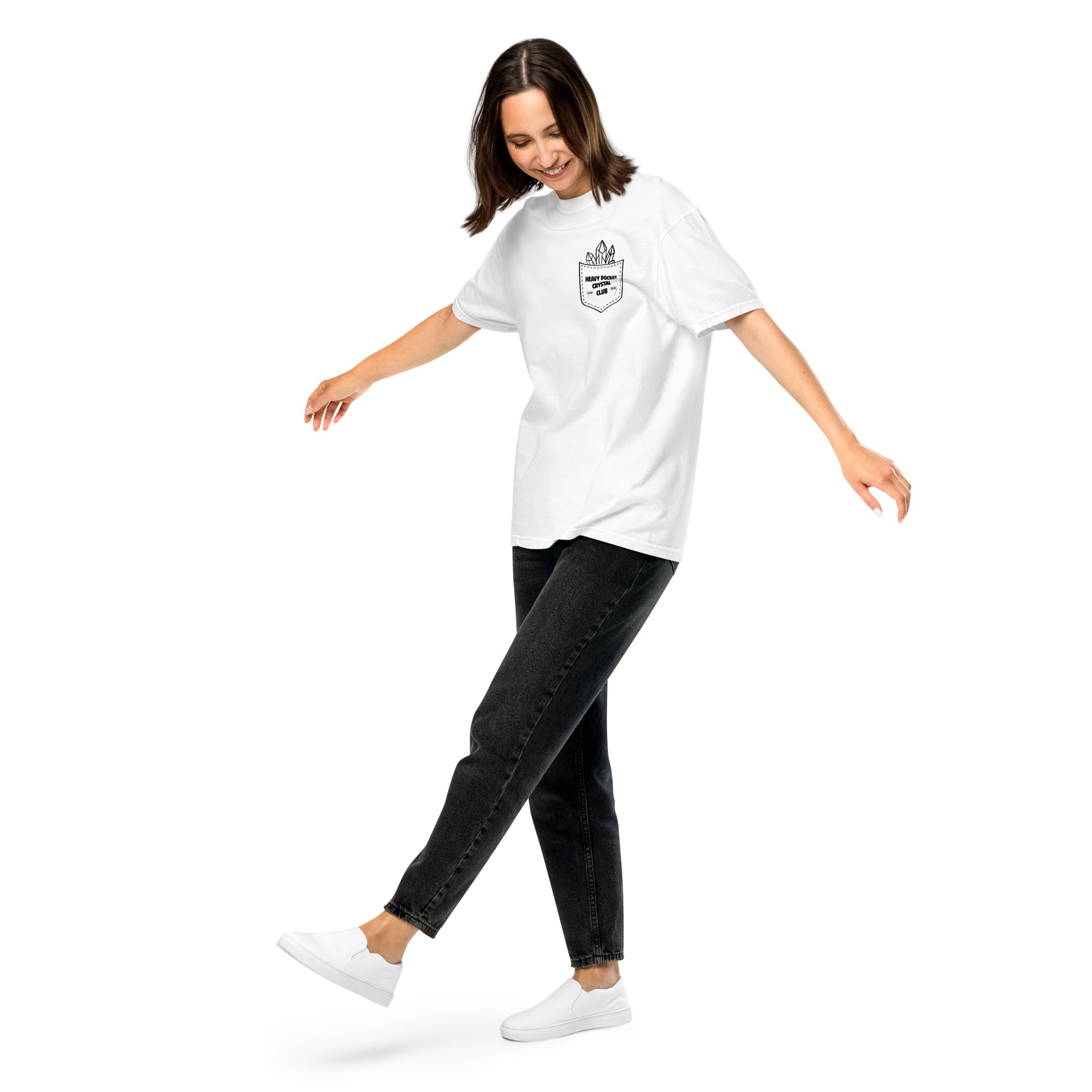 Crystal Lover T-Shirt -Clear Quartz Crystal - Funny Infographic Tee - Comfort Colors