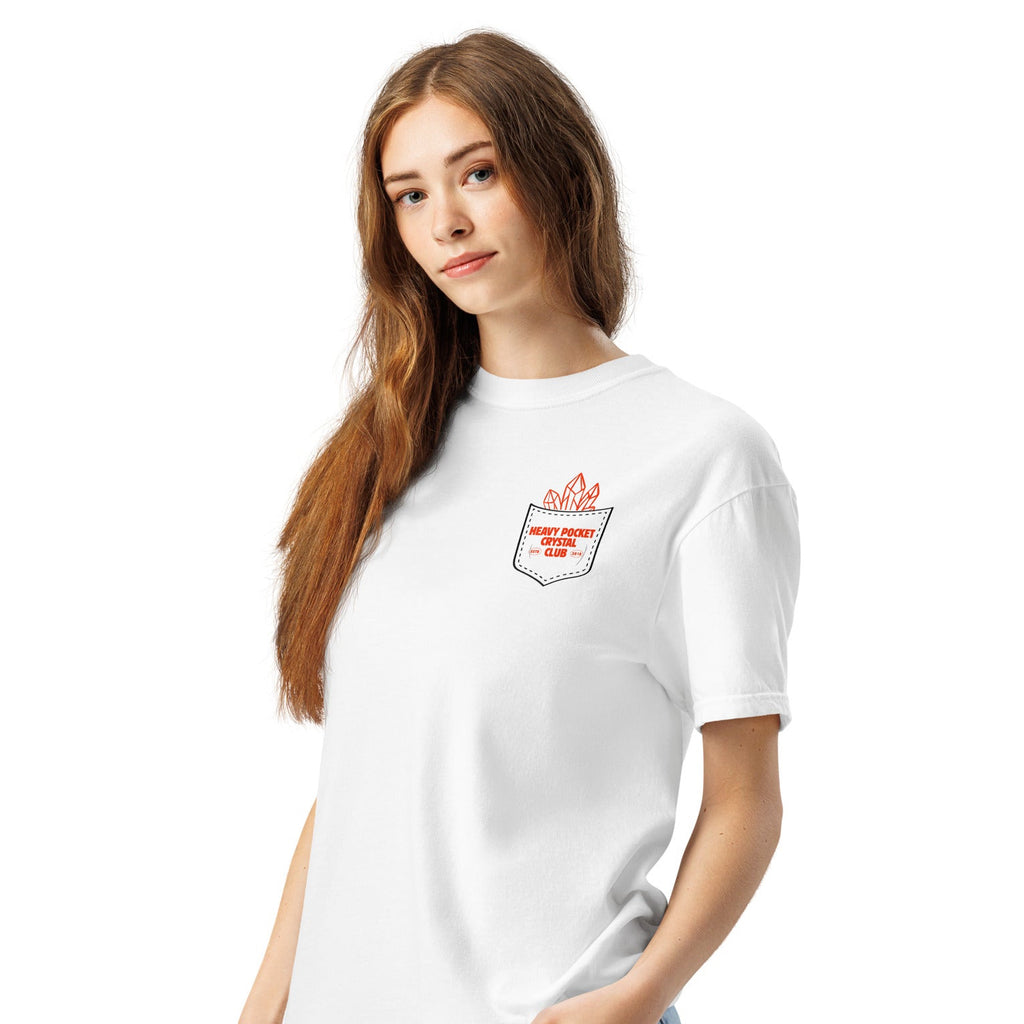Heavy Pockets Crystal Club Comfort Colors T-Shirt - Funny Retro Crystal Lover Unisex Tee